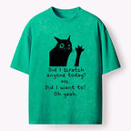 unisex washed cotton tee for daily wear