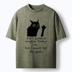 Japanese vintage black cat t-shirt best seller