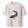 Washed Unisex Koi Fish Tee for Everyday Style