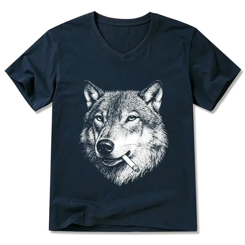 Funny Wolf T-Shirt Gift for Him