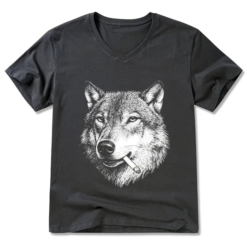 Funny Wolf T-Shirt Gift for Him
