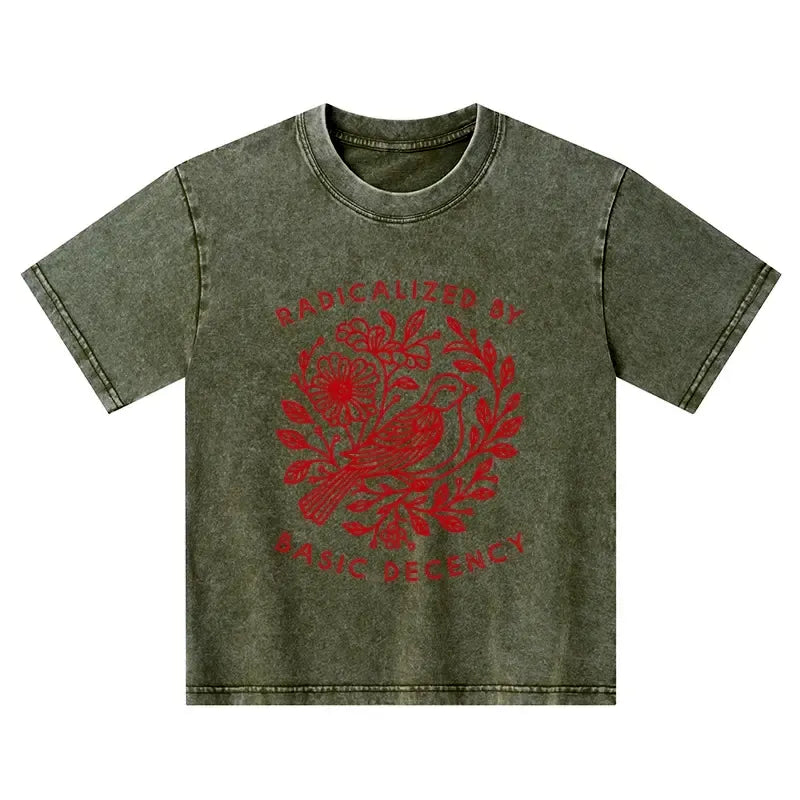 Kyoto lion kids washed t-shirt