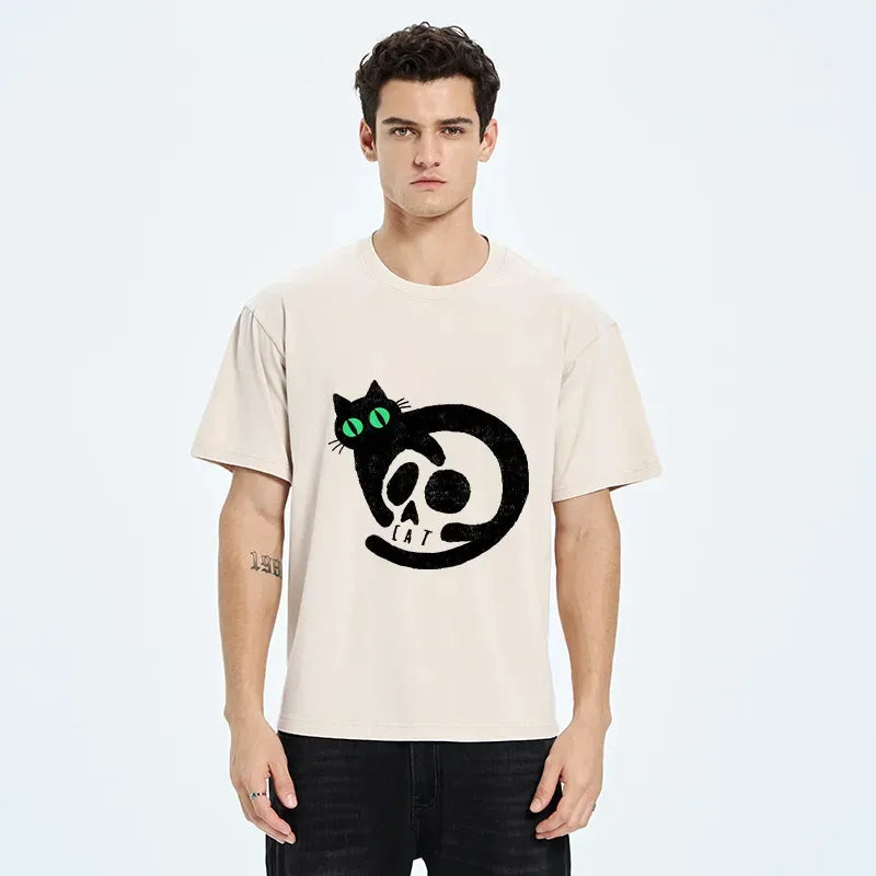 Japanese Washed T-Shirt for Streetwear