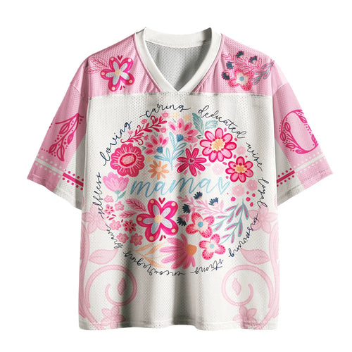 Kyoto-Lion 'All That She Is' Floral Mesh Jersey