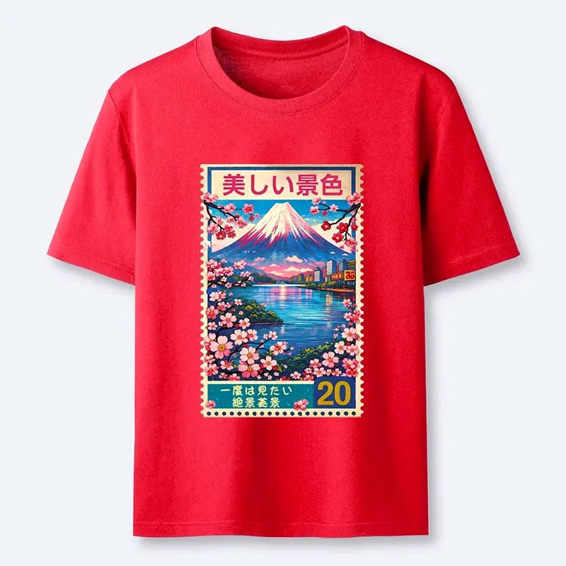 spring scenery t-shirt for daily wear