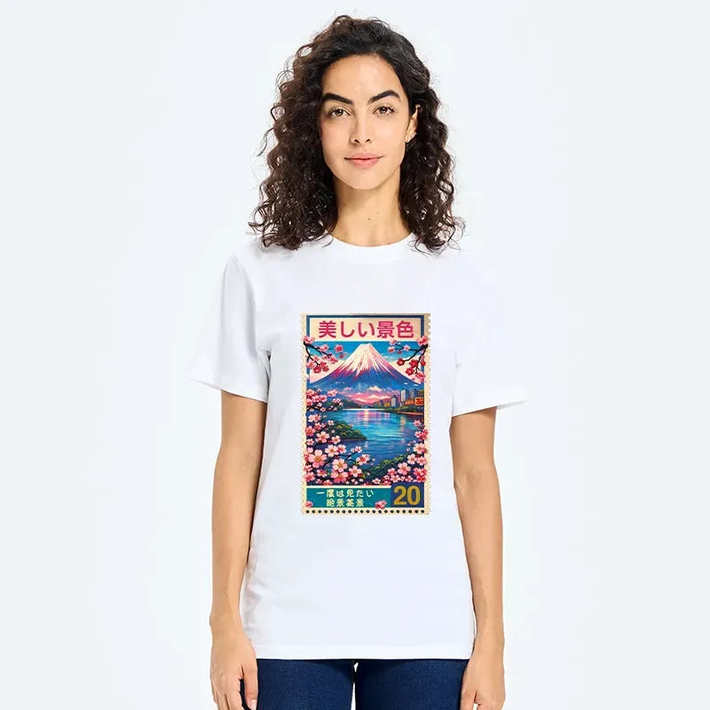 spring scenery t-shirt for daily wear