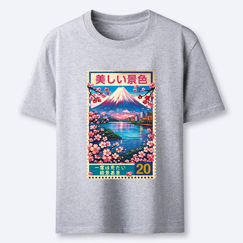 spring scenery t-shirt for daily wear