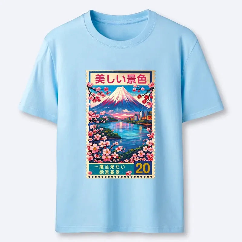 spring scenery t-shirt for daily wear