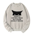 Funny Washed Sweatshirt for Daily Wear