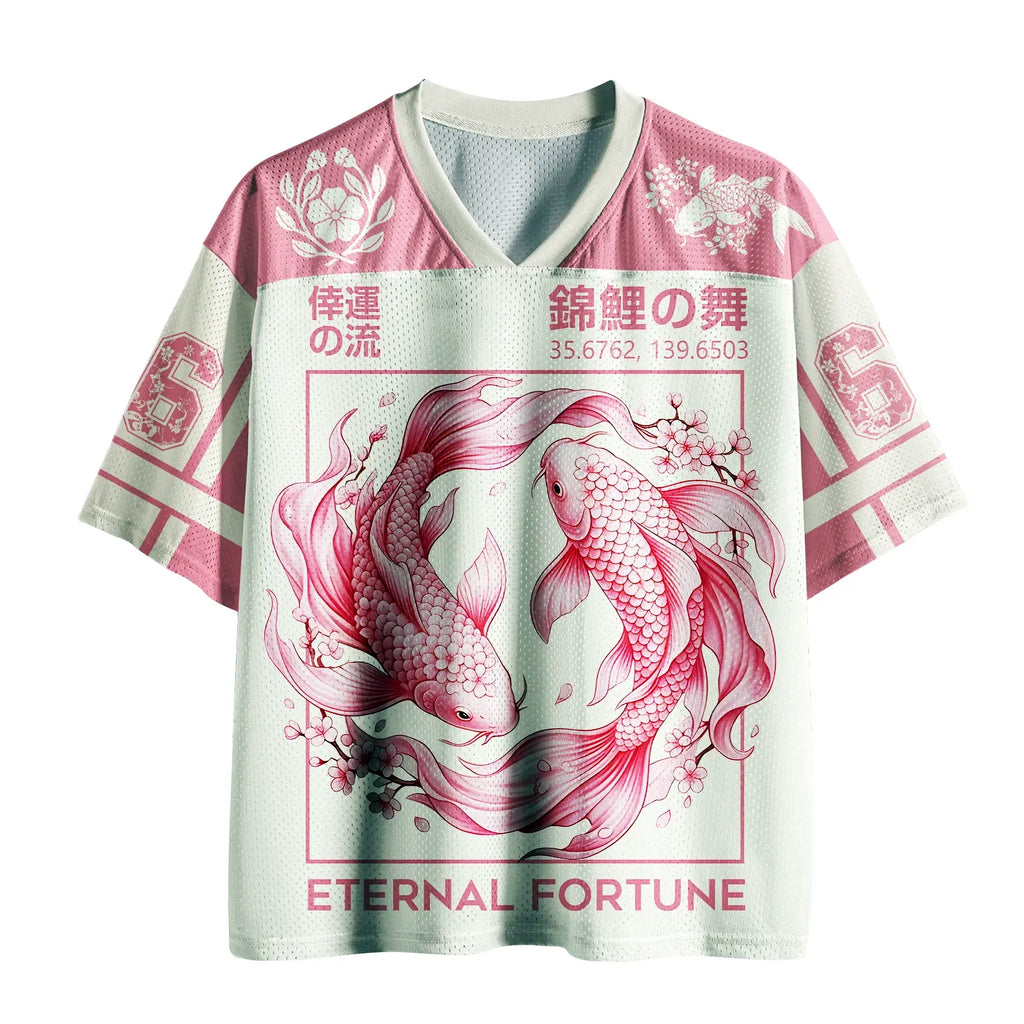 Vintage Japanese Koi Mesh Jersey Best Seller