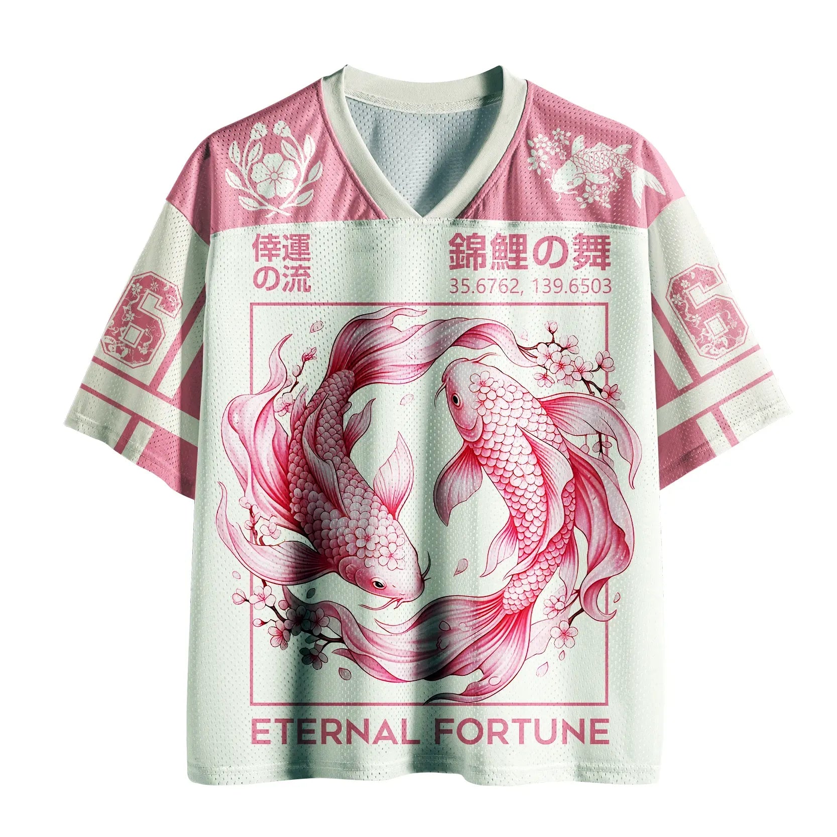 Vintage Japanese Koi Mesh Jersey Best Seller