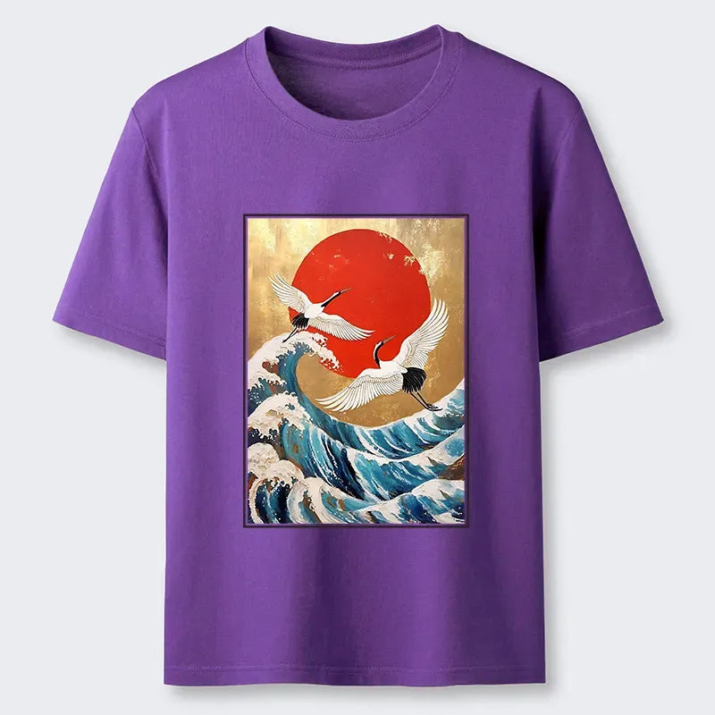 Japanese Ukiyo-e T-Shirt for Daily Wear