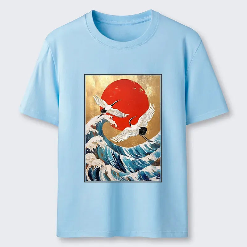 Japanese Ukiyo-e T-Shirt for Daily Wear