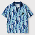 Japanese Crochet Fish Polo Shirt