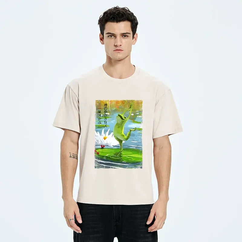 Japan Zen Lotus Meme T-Shirt Trending