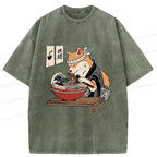 Washed Vintage Japan Streetwear Tee