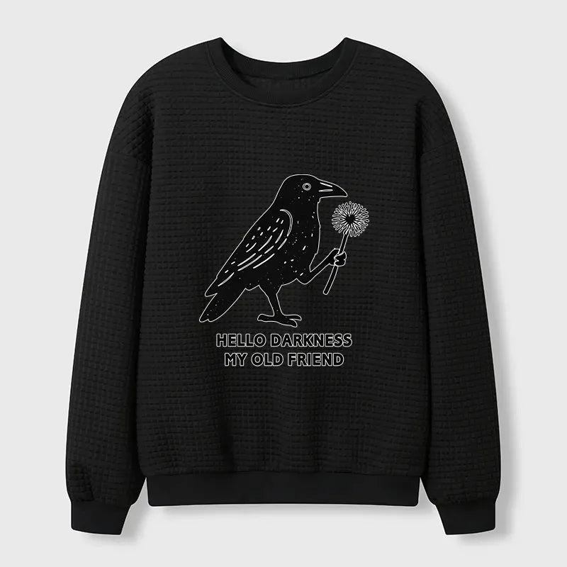 Kyoto-Lion My Old Friend The Crow Waffle Sweatshirt