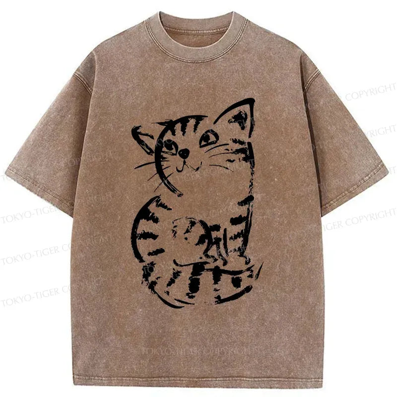Unisex Japanese Cat T-Shirt with Free Shipping