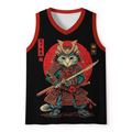 Kyoto-Lion The Crimson Blade Samurai Cat Mesh Tank Top
