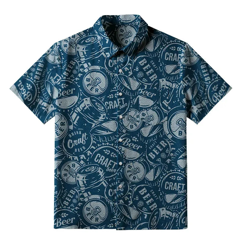 Unisex cotton shirt with Japanese design