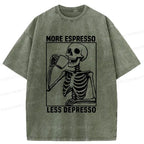 Kyoto-Lion coffee drinking tee for casual