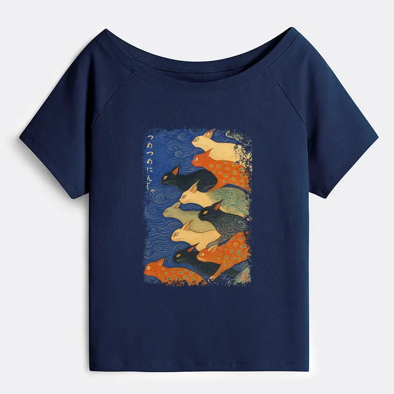 Kyoto-Lion Claw-some Ninja Off Shoulder T-Shirt