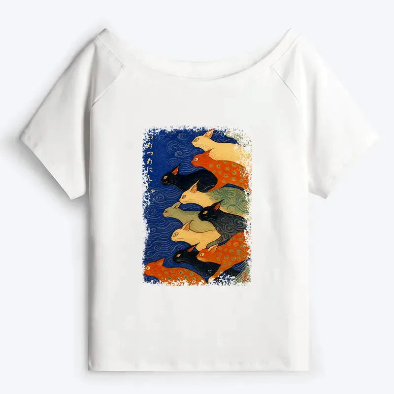 Kyoto-Lion Claw-some Ninja Off Shoulder T-Shirt