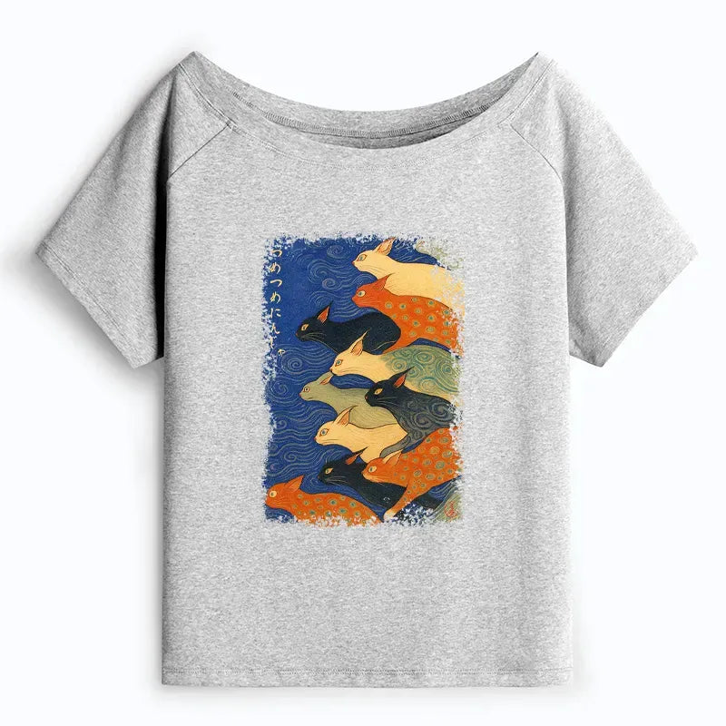 Women's Off Shoulder T-Shirt on Sale
