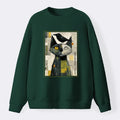 Kyoto-Lion Sweatshirt with Cat and Crow Best Seller