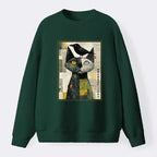 Kyoto-Lion Sweatshirt with Cat and Crow Best Seller