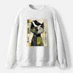 Kyoto-Lion Sweatshirt with Cat and Crow Best Seller