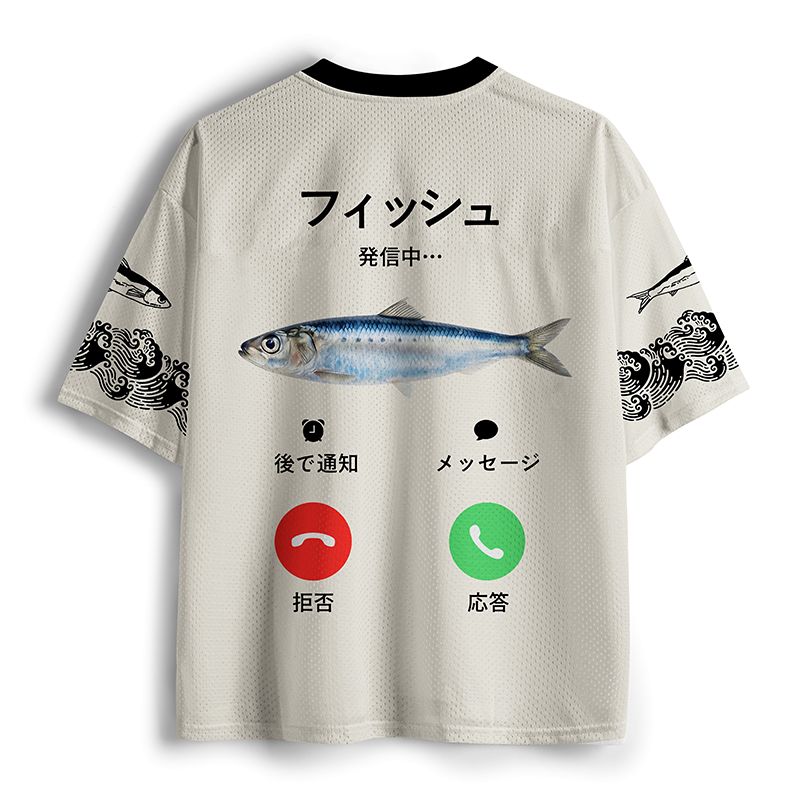 Funny Japanese Lion Mesh Jersey Trendy