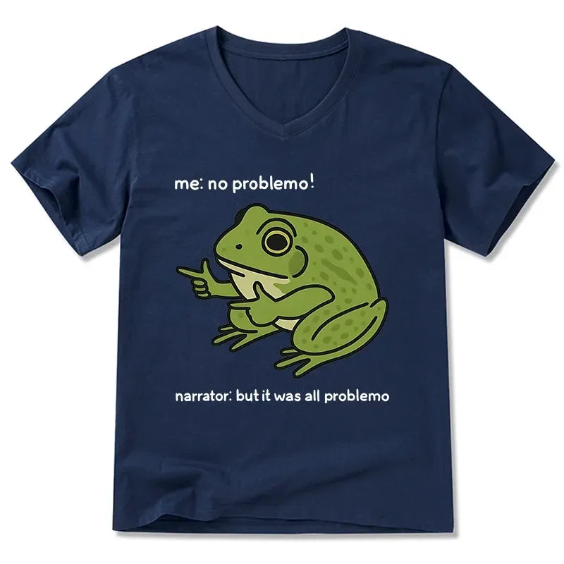 Kyoto-Lion Stupid Frog Meme V-Neck Classic T-Shirt