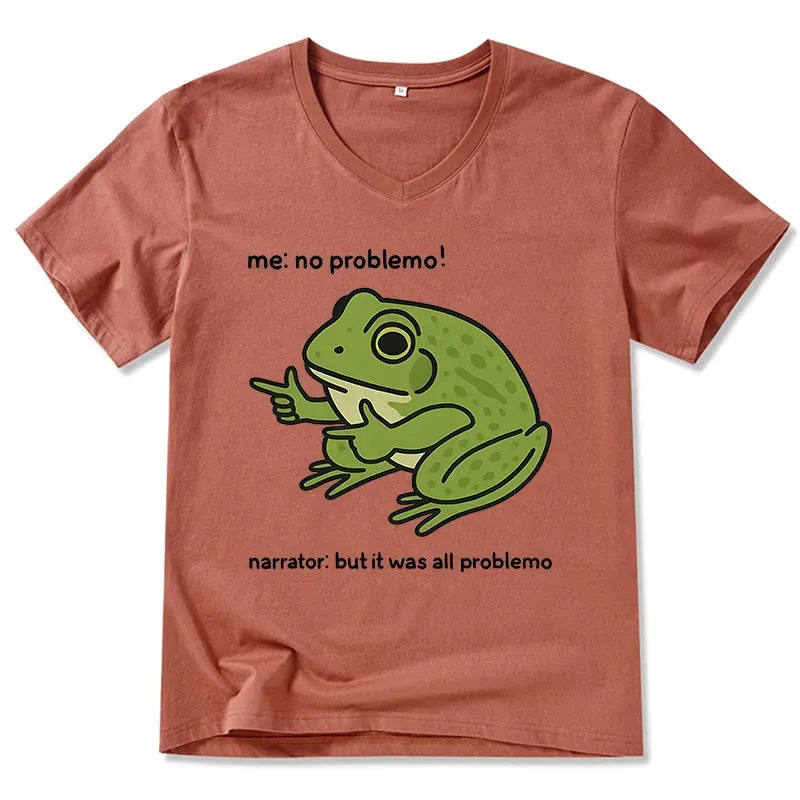 Kyoto-Lion Stupid Frog Meme V-Neck Classic T-Shirt