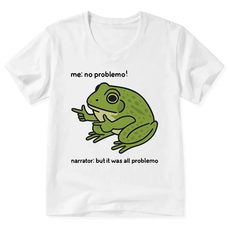 Funny Frog V-Neck Tee for Gift Idea