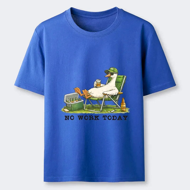 Classic Unisex Cotton T-Shirt with Duck Design