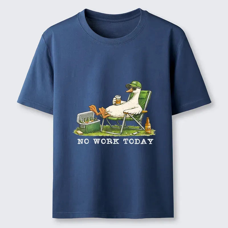 Classic Unisex Cotton T-Shirt with Duck Design