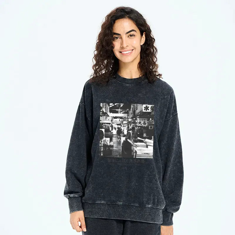Japanese vintage sweatshirt for daily wear