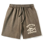 Japanese washed shorts for streetwear