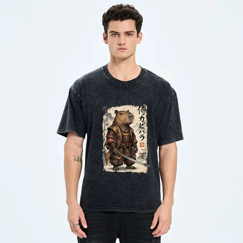 Kyoto Lion Capybara T-Shirt for Daily Wear