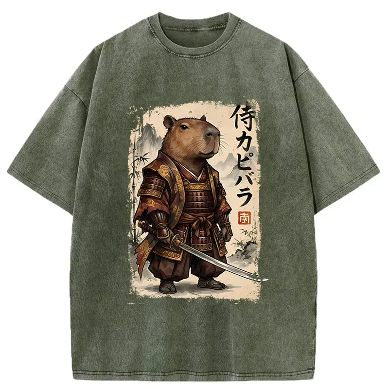 Kyoto Lion Capybara T-Shirt for Daily Wear