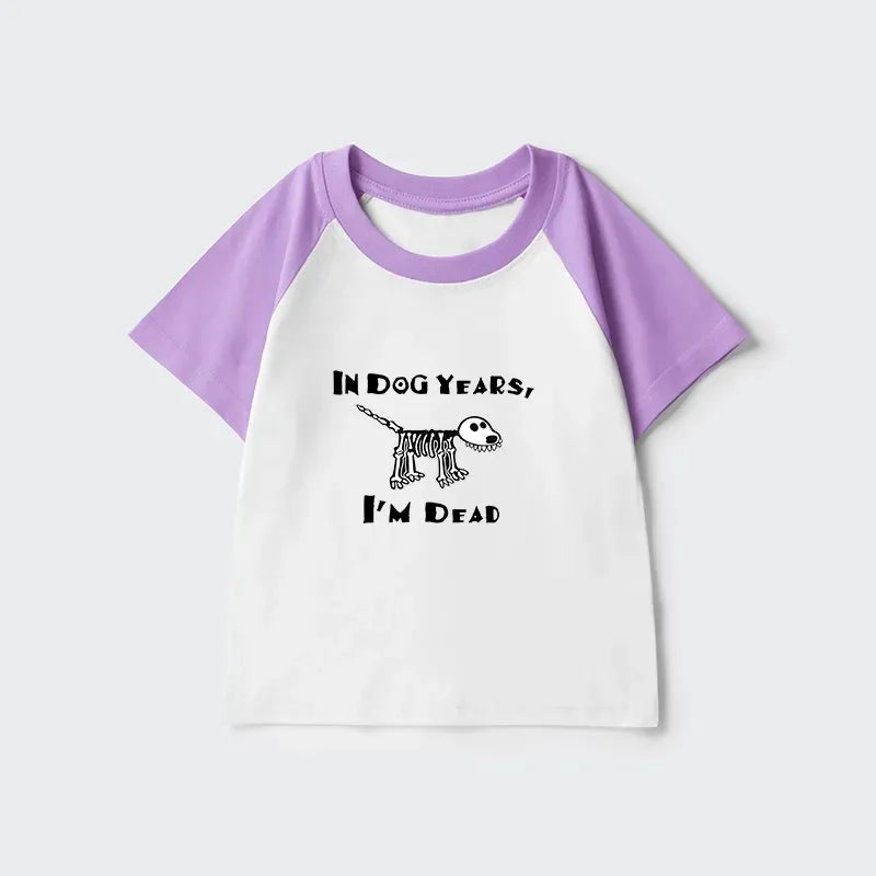 funny old dog meme kids raglan t-shirt