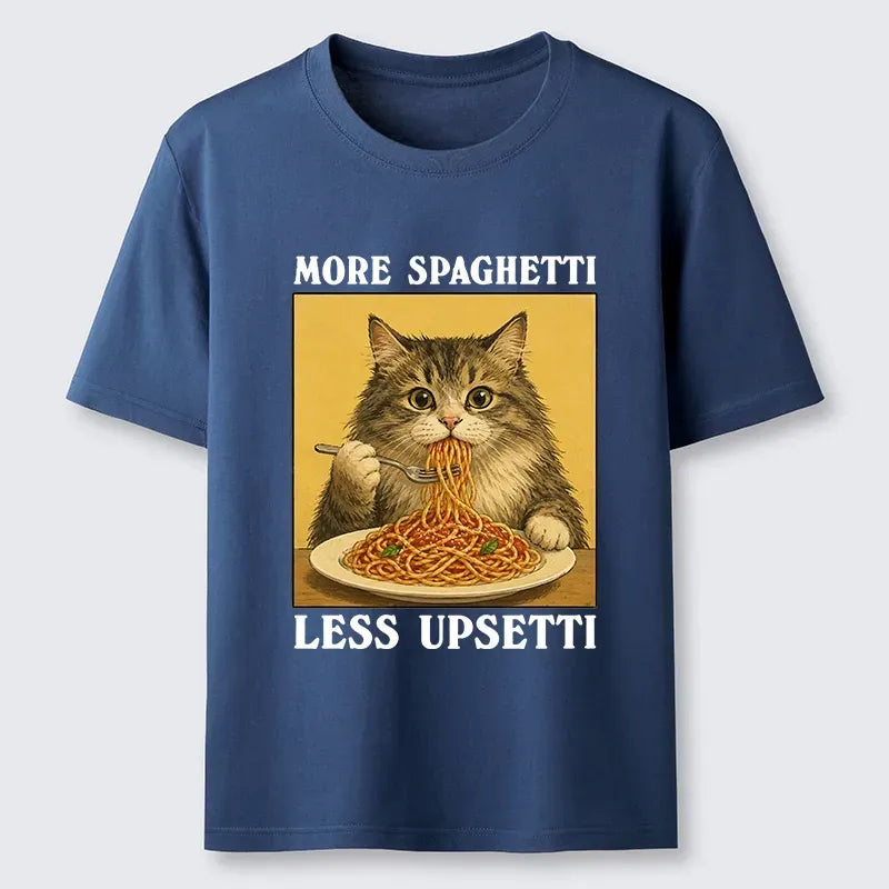 Kyoto-Lion Cat Loves Eating Pasta Classic T-Shirt