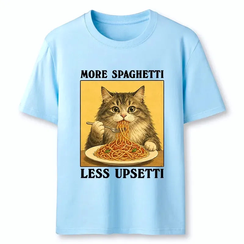 Kyoto-Lion Cat Loves Eating Pasta Classic T-Shirt