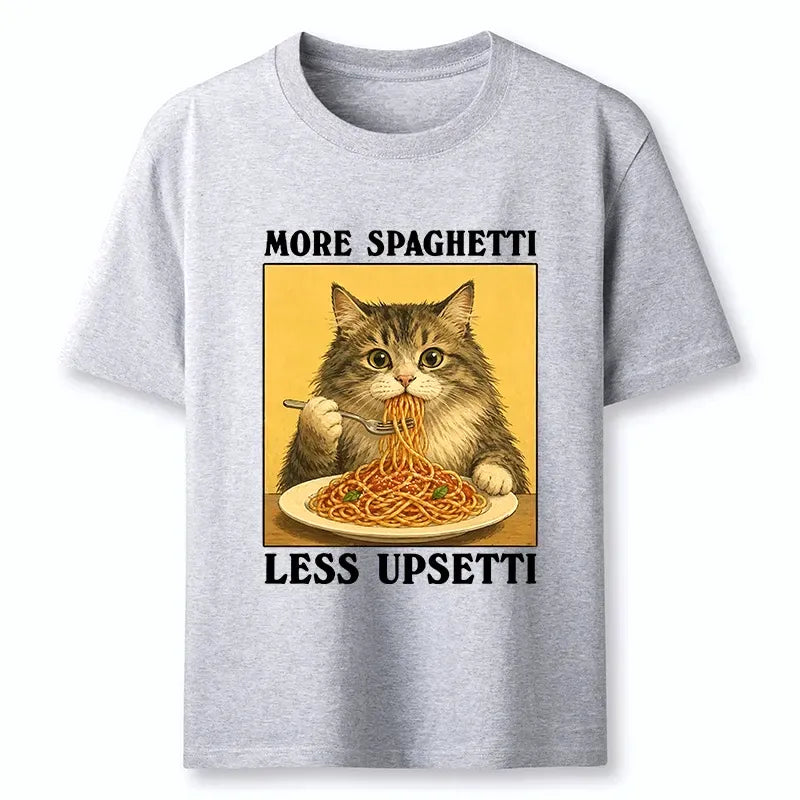 Kyoto-Lion Cat Loves Eating Pasta Classic T-Shirt