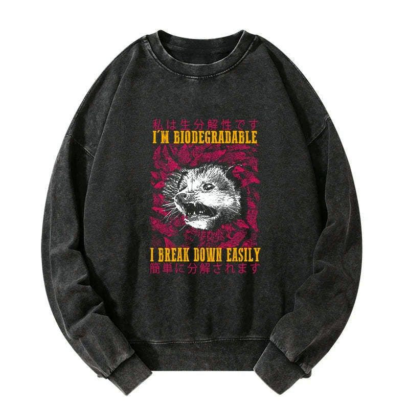 best seller unisex washed sweatshirt
