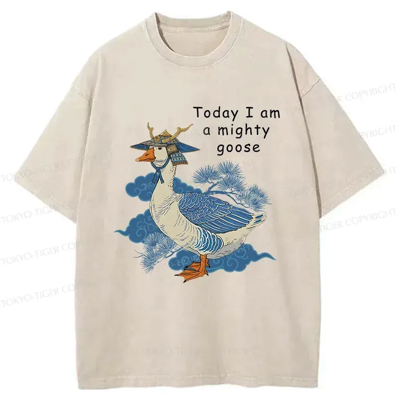Kyoto-Lion Mighty Goose Washed T-Shirt