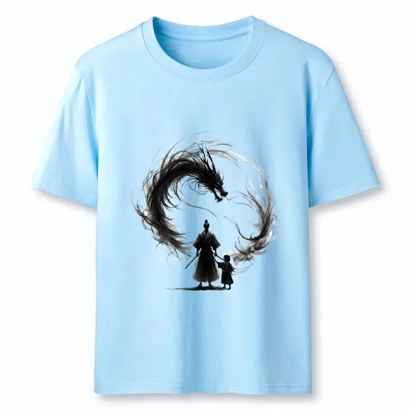 Kyoto-Lion Unisex Cotton T-Shirt Best Seller