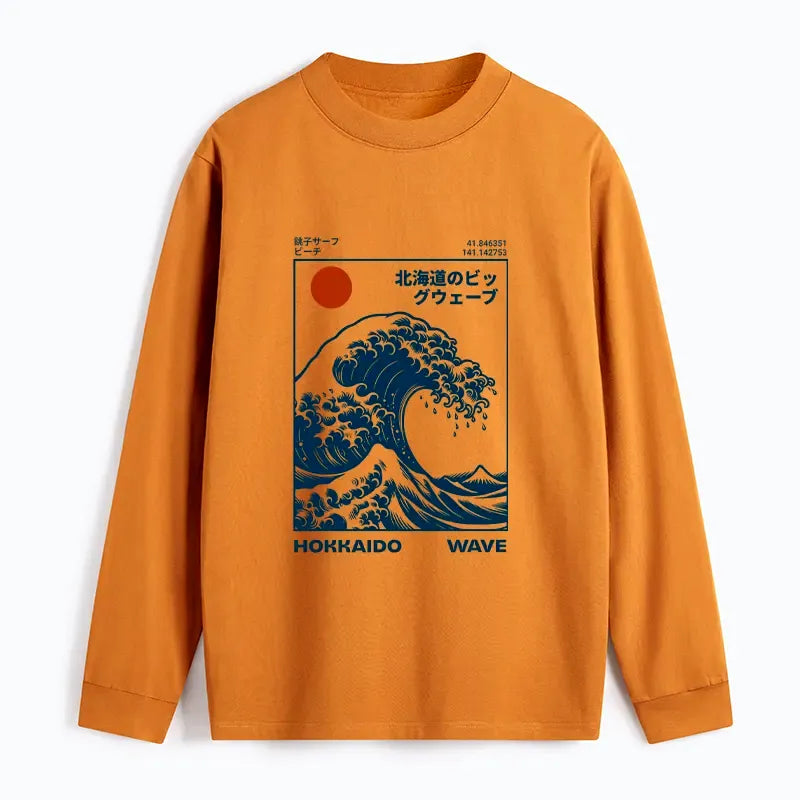 Japanese Wave Long Sleeve T-Shirt Best Seller