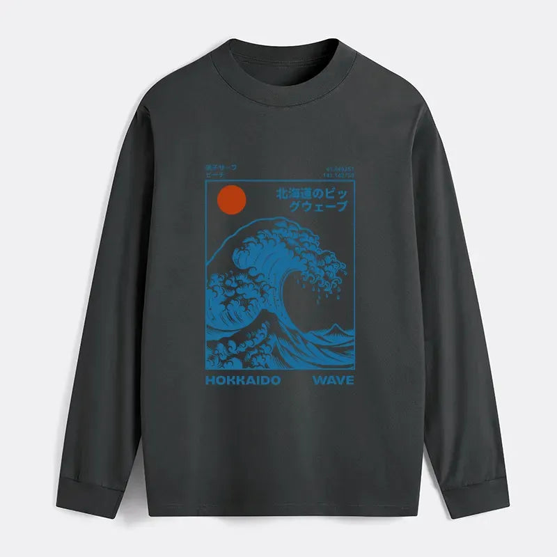 Japanese Wave Long Sleeve T-Shirt Best Seller